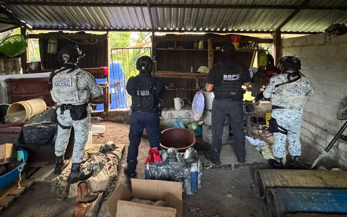 Desmantelan narcolaboratorio de anfetaminas en Yautepec con valor de 300 millones de pesos Desmantelan narcolaboratorio de anfetaminas en Yautepec con valor de 300 millones de pesos