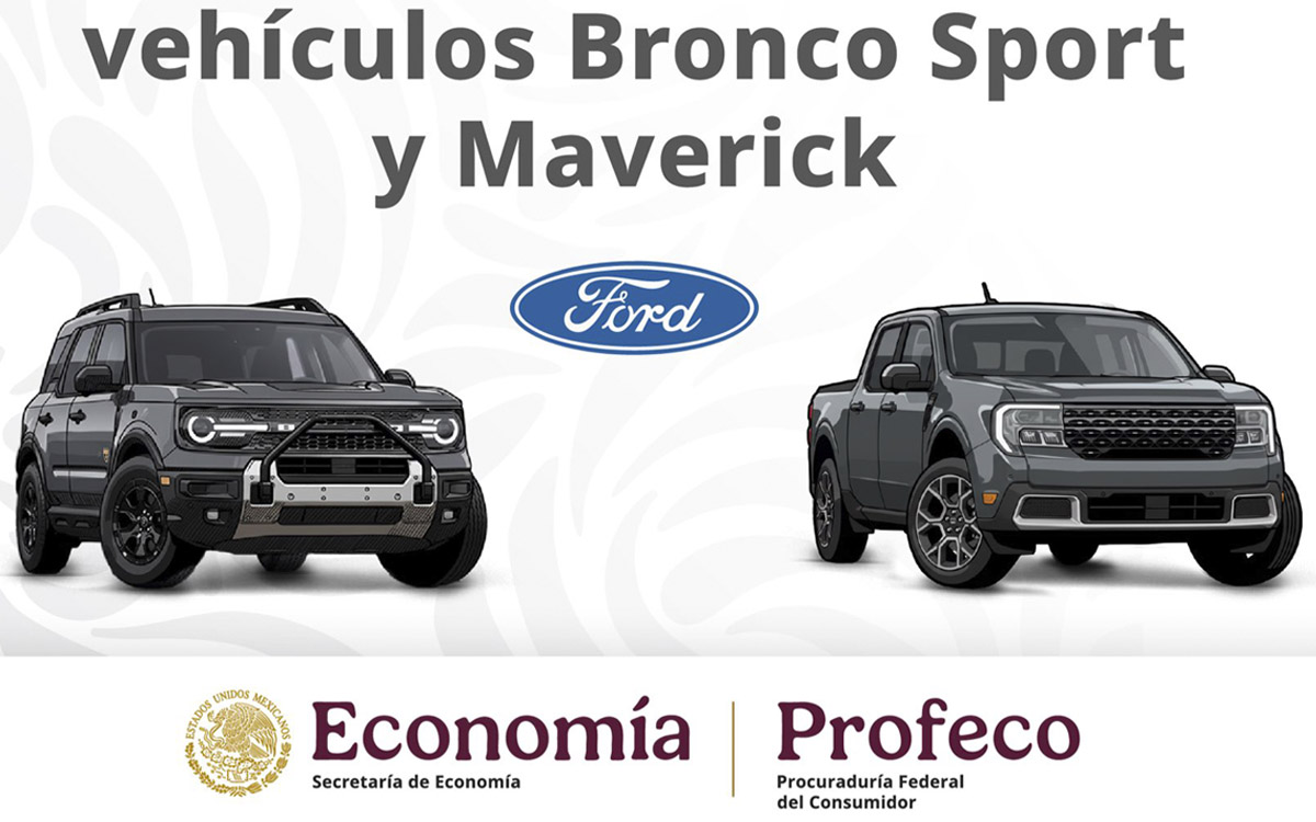 Ford llama a revisión más de 10 mil vehículos Bronco Sport y Maverick por posible falla en la batería Ford llama a revisión más de 10 mil vehículos Bronco Sport y Maverick por posible falla en la batería