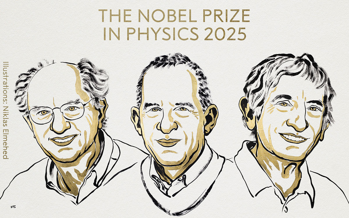 Nobel de Física 2025 para Clarke, Devoret y Martinis por fenómenos cuánticos a escala macroscópica