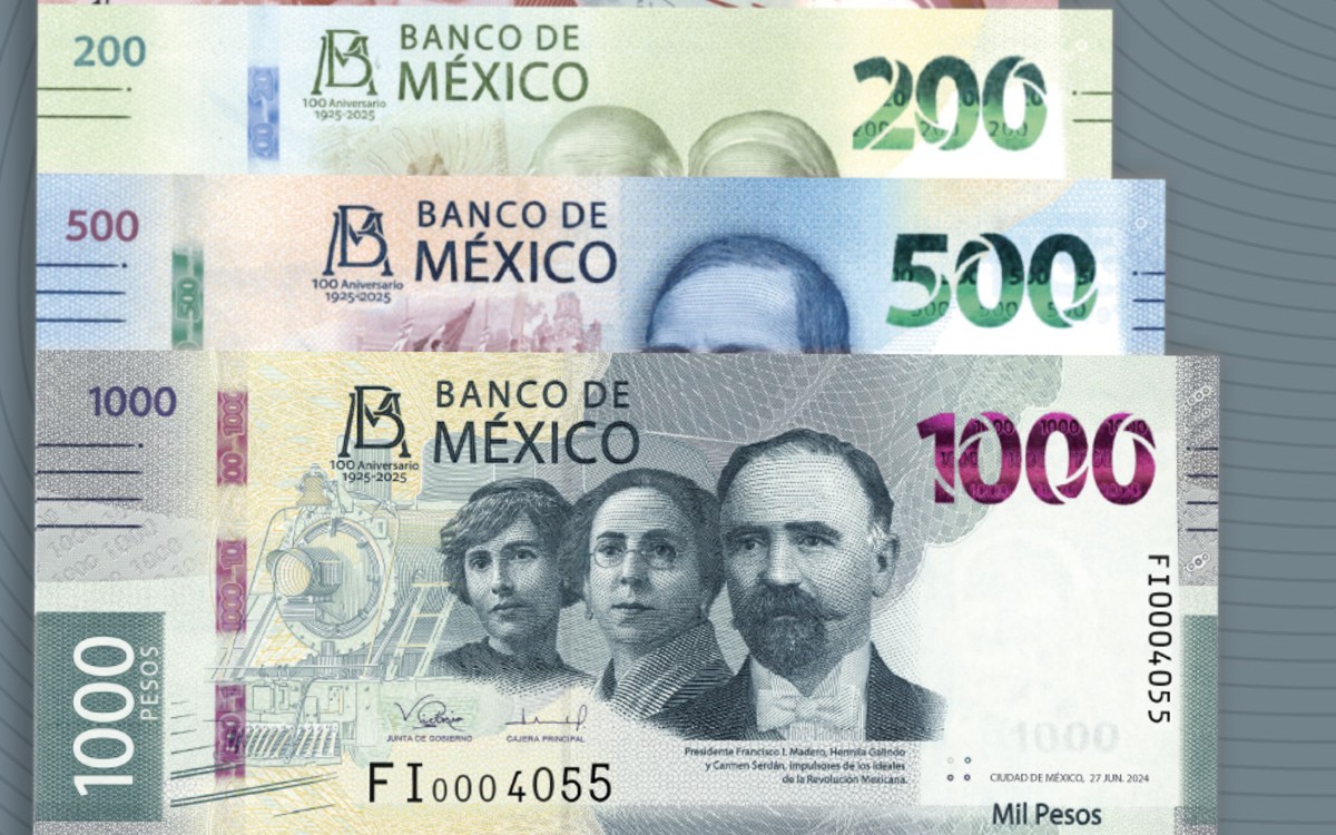 Anuncian nueva familia de billetes; retiran el de 20 pesos Anuncian nueva familia de billetes; retiran el de 20 pesos