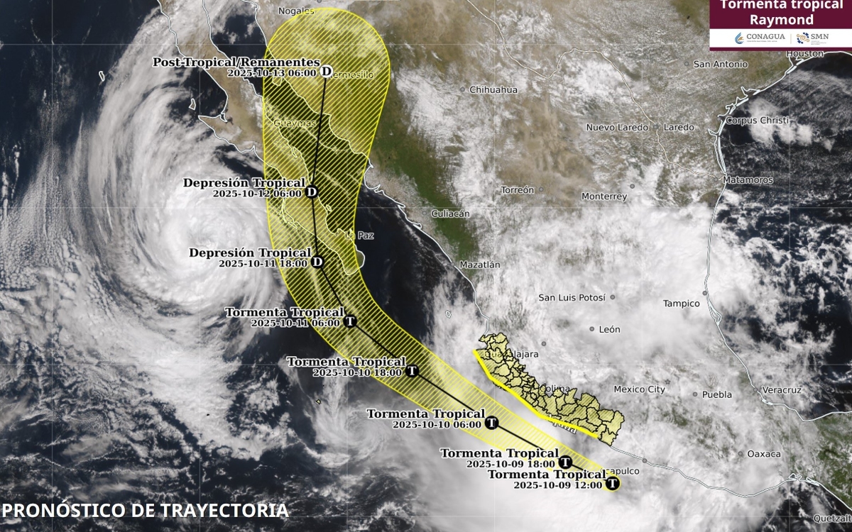 Se forma tormenta tropical Raymond en México; ¿dónde se ubica y qué estados afectará? Se forma tormenta tropical Raymond en México; ¿dónde se ubica y qué estados afectará?