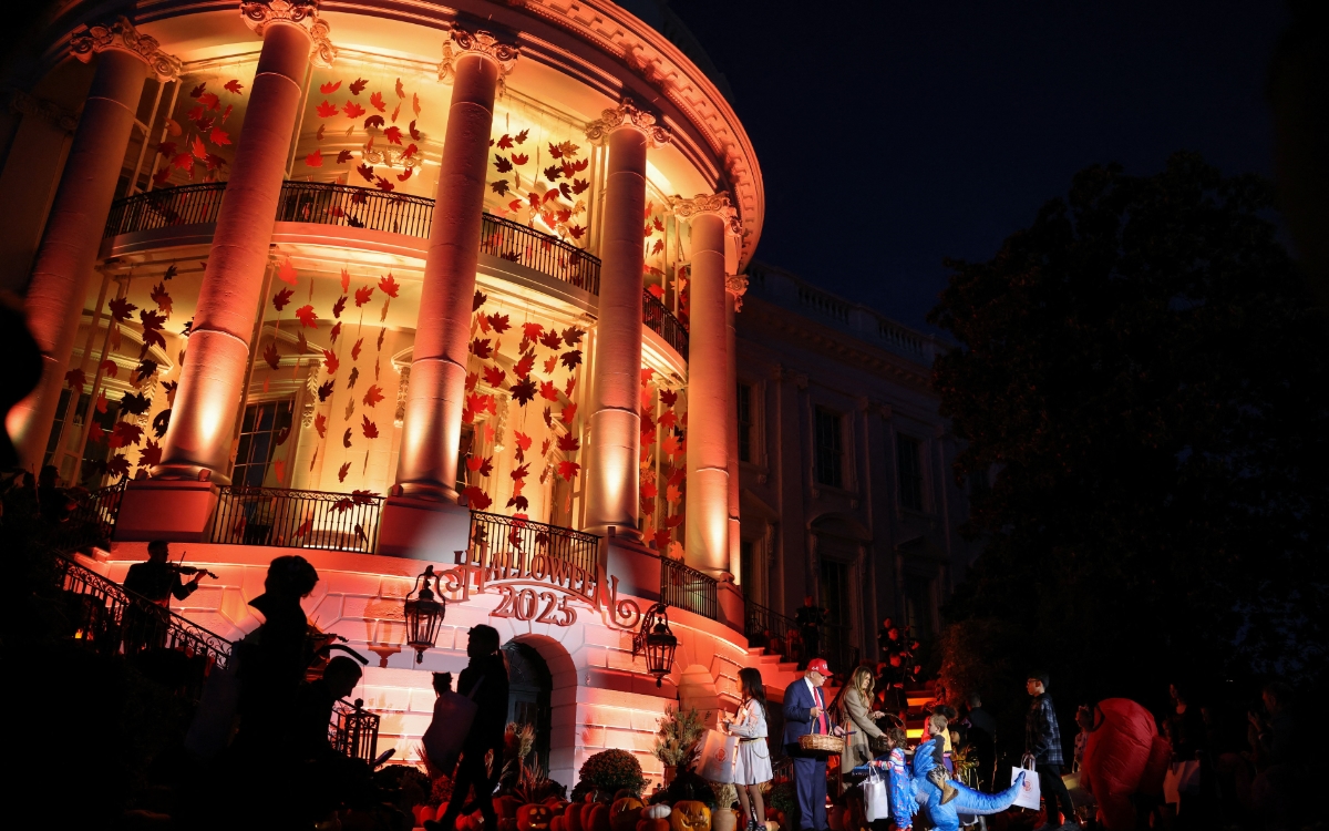 Trump y Melania celebran Halloween en la Casa Blanca Trump y Melania celebran Halloween en la Casa Blanca