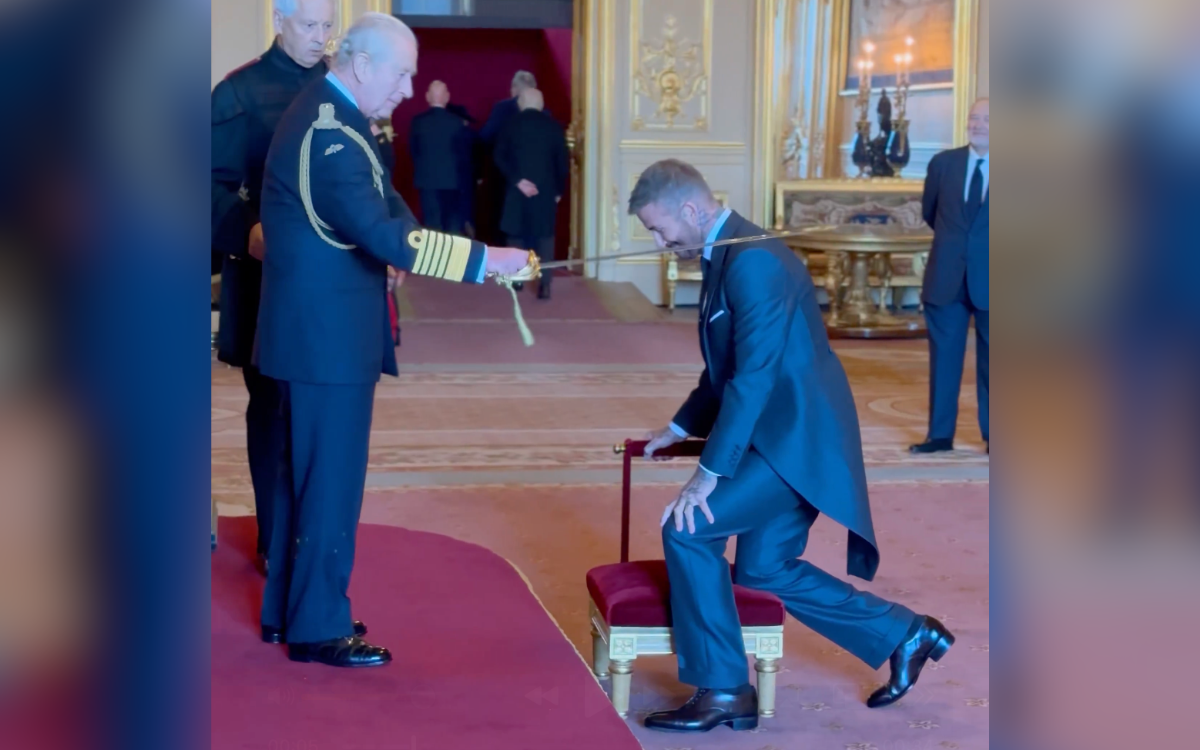Nombra el rey Carlos III de Inglaterra caballero al exfutbolista David Beckham | Video Nombra el rey Carlos III de Inglaterra caballero al exfutbolista David Beckham | Video