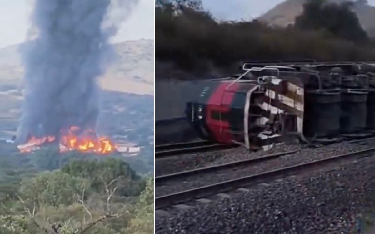Descarrilamiento de tren resulta en explosión en Tepetitlán, Hidalgo Descarrilamiento de tren resulta en explosión en Tepetitlán, Hidalgo