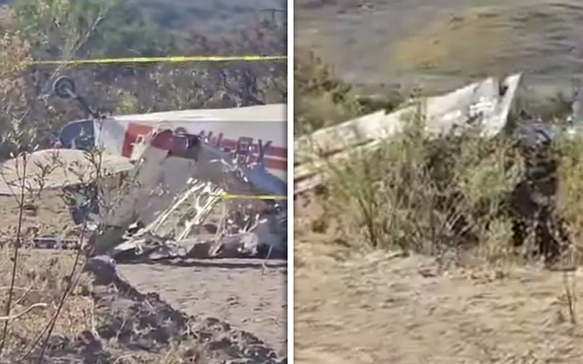 Dos muertos tras desplome de avioneta en Santa Isabel, Chihuahua Dos muertos tras desplome de avioneta en Santa Isabel, Chihuahua