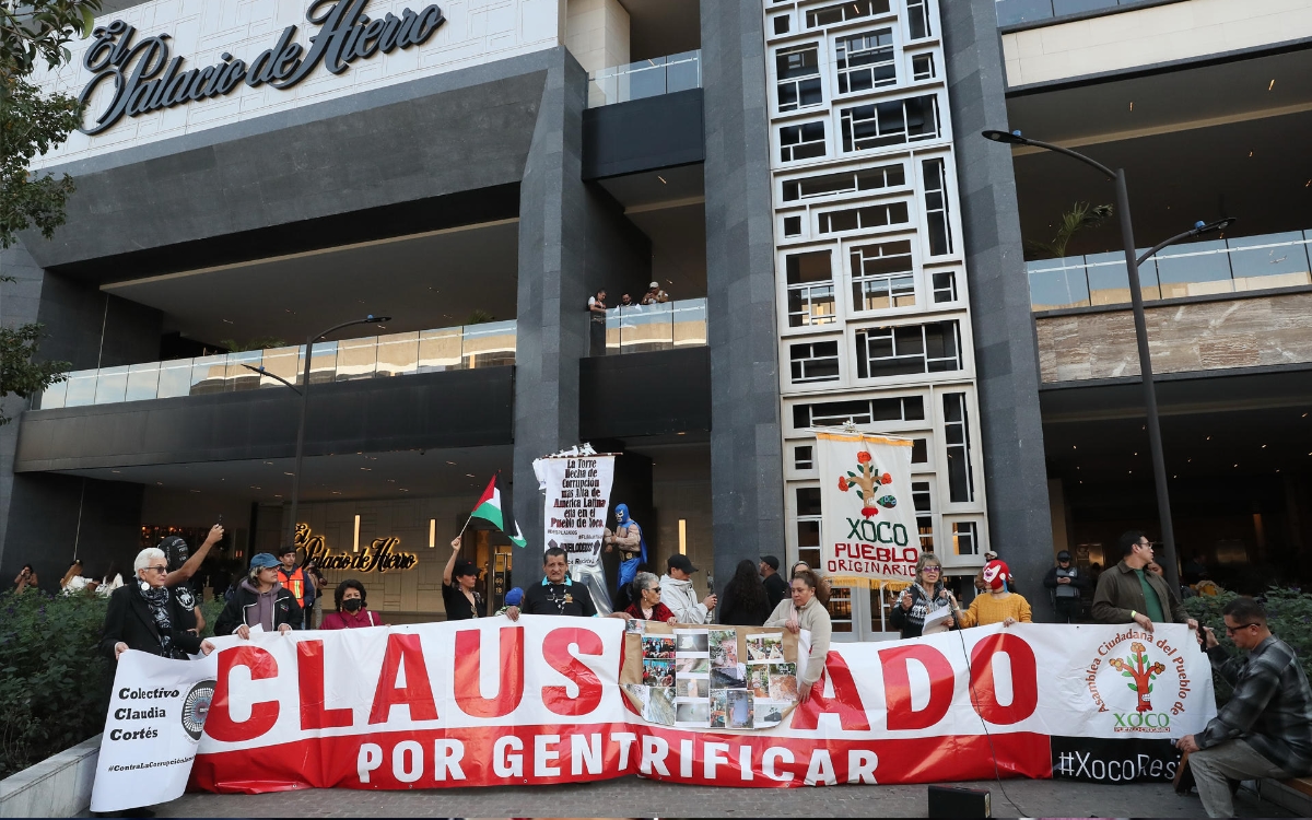 Habitantes de Xoco 'clausuran' Mítikah; protestan contra gentrificación