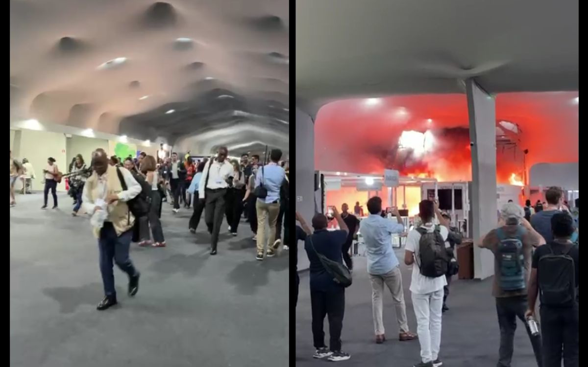 Un incendio obliga a evacuar la zona de negociaciones de la COP30 de Belém | Videos Un incendio obliga a evacuar la zona de negociaciones de la COP30 de Belém | Videos