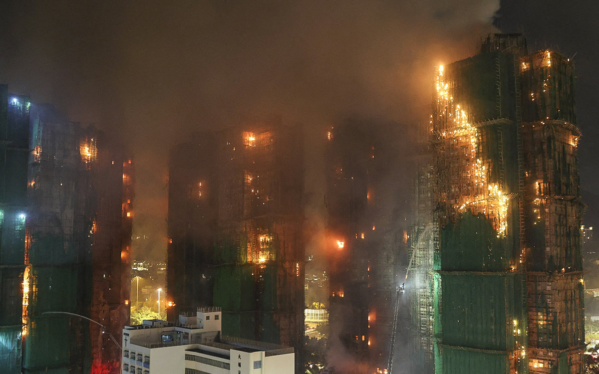Catástrofe masiva en Hong Kong: 65 muertos y 279 desaparecidos en el peor incendio en 30 años en el país Catástrofe masiva en Hong Kong: 65 muertos y 279 desaparecidos en el peor incendio en 30 años en el país