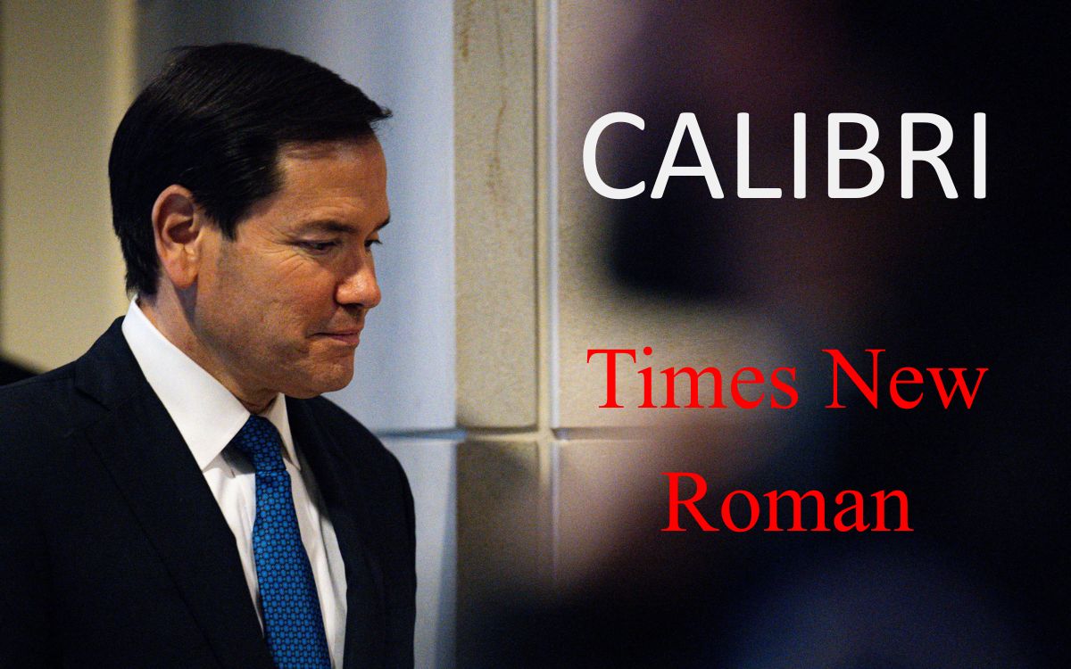 Marco Rubio ordena al Departamento de Estado cambiar su tipografía por una no 'woke' Marco Rubio ordena al Departamento de Estado cambiar su tipografía por una no 'woke'