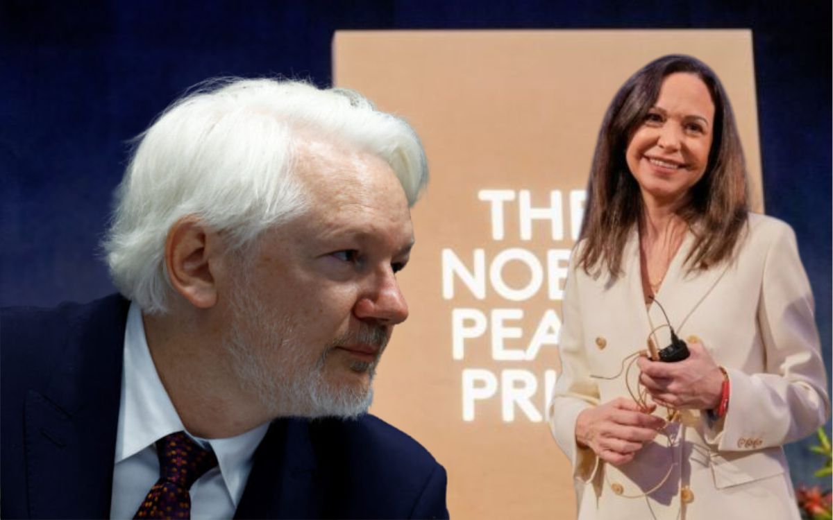 Assange denuncia a Fundación Nobel por facilitar crímenes de guerra con premio a Machado Assange denuncia a Fundación Nobel por facilitar crímenes de guerra con premio a Machado