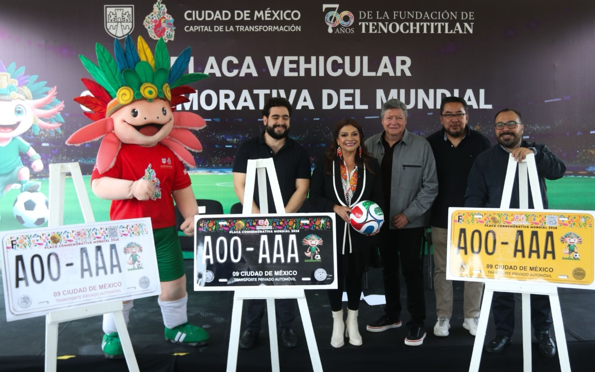 Placas vehiculares CDMX del Mundial 2026: precio y cómo conseguirlas Placas vehiculares CDMX del Mundial 2026: precio y cómo conseguirlas