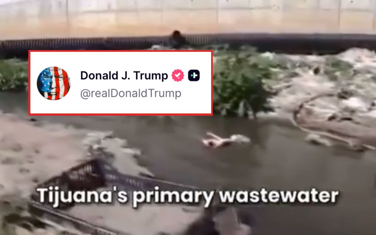 Trump se lanza contra alcantarillado de México en la frontera: Debe solucionarlo 'INMEDIATAMENTE' Trump se lanza contra alcantarillado de México en la frontera: Debe solucionarlo 'INMEDIATAMENTE'