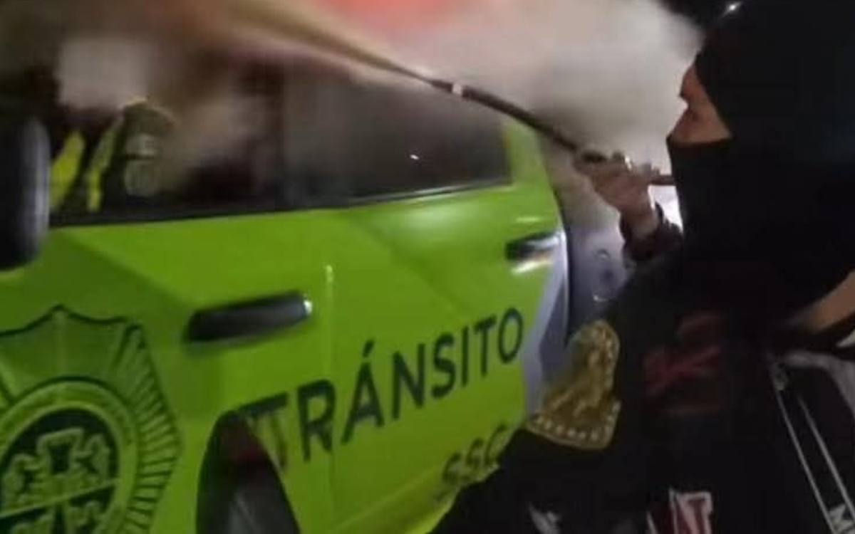 Video | Atacan a policía con extintor en la colonia Morelos Video | Atacan a policía con extintor en la colonia Morelos