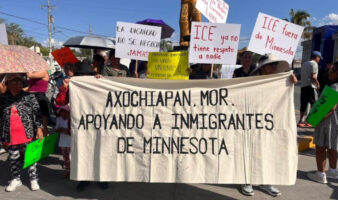 Morelos: Habitantes de Axochiapan marchan en apoyo a migrantes detenidos en EE. UU.