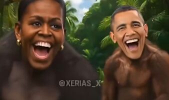 Trump comparte vídeo mostrando a Barack y Michelle Obama como una pareja de monos