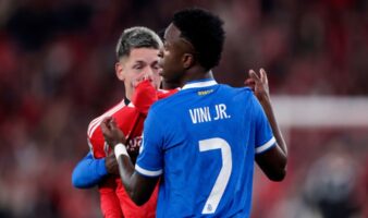 Investigará UEFA incidente entre Prestianni y Vinícius Júnior en el Estadio Da Luz | Video