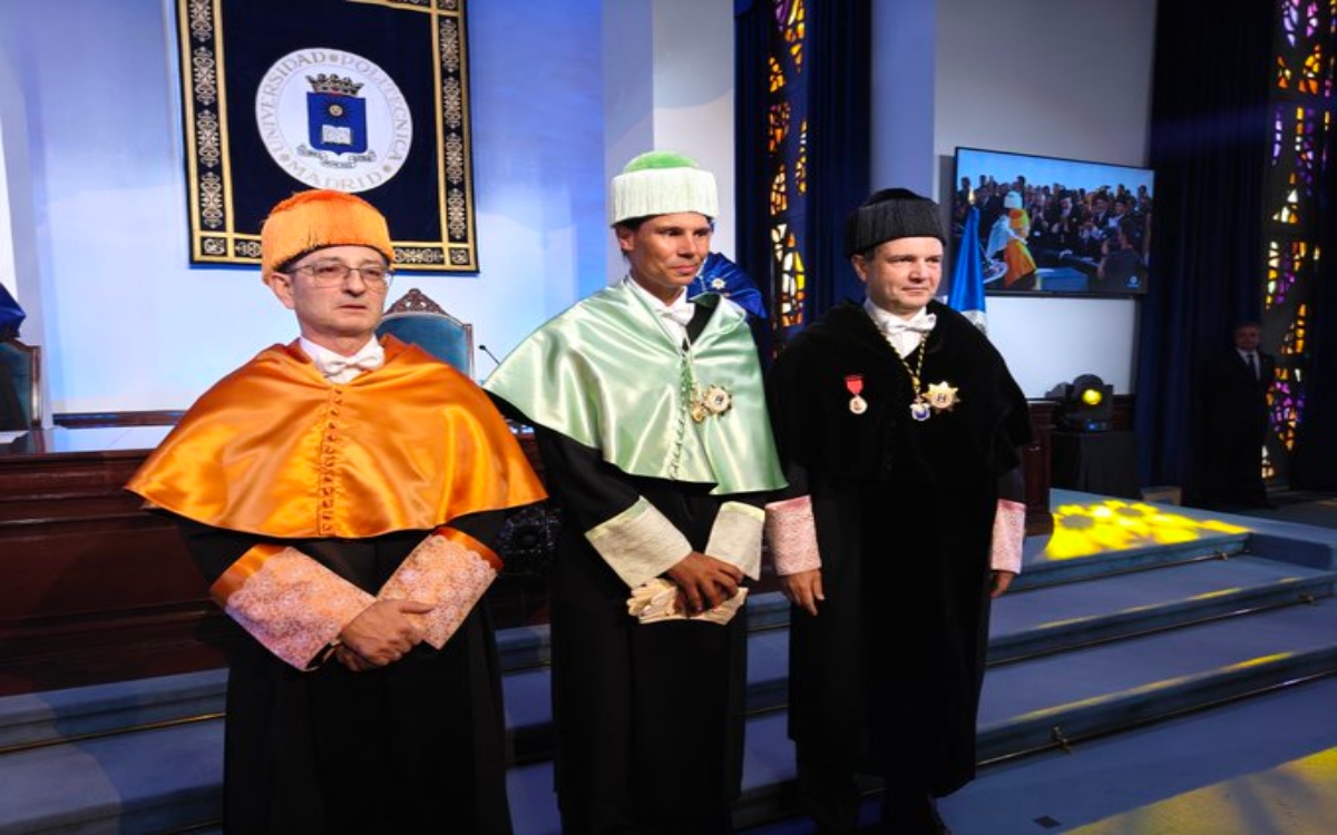 Es Rafael Nadal doctor honoris causa por la Universidad Politécnica de Madrid | Video