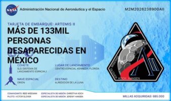 Nombres de desaparecidos en México viajan a la Luna en la misión Artemis II
