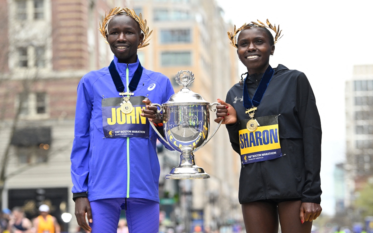 John Korir rompe el récord del Maratón de Boston; Sharon Lokedi ligó victorias