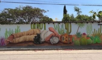 Las calles se convierten en galerías, en San Bartolo Coyotepec, Oaxaca