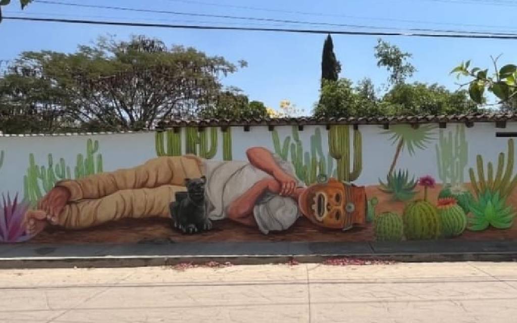 Las calles se convierten en galerías, en San Bartolo Coyotepec, Oaxaca Las calles se convierten en galerías, en San Bartolo Coyotepec, Oaxaca