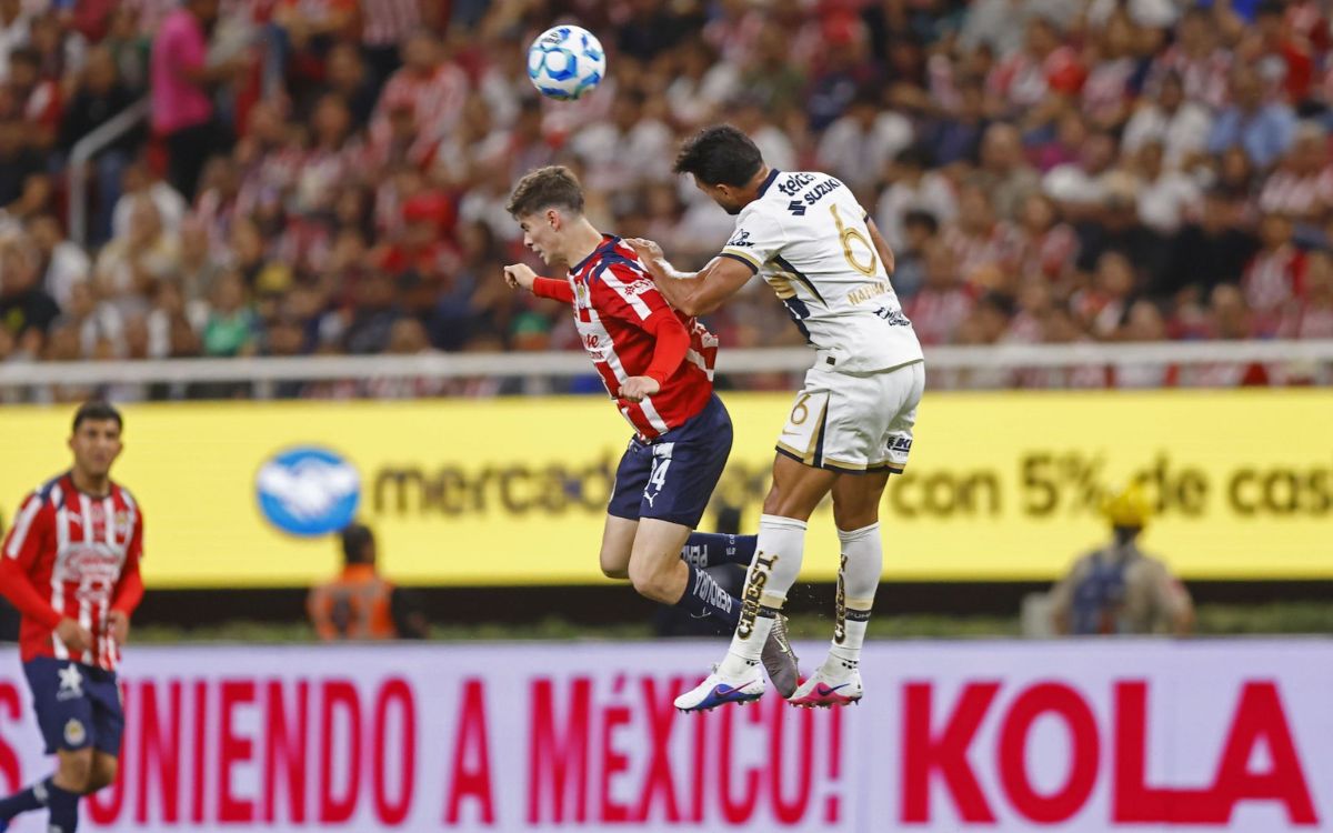 Liga MX | Pumas no logra romper racha de 8 años sin triunfo en el Akron; Chivas se mantiene líder de tabla Liga MX | Pumas no logra romper racha de 8 años sin triunfo en el Akron; Chivas se mantiene líder de tabla