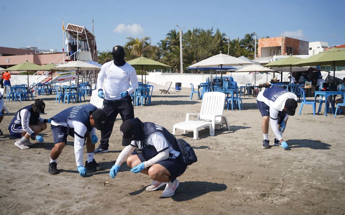 Recogen casi 900 toneladas de hidrocarburo en 48 playas de Veracruz, Tabasco y Campeche Recogen casi 900 toneladas de hidrocarburo en 48 playas de Veracruz, Tabasco y Campeche