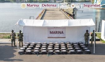 Marina ha incautado en el Pacífico Mexicano más de siete toneladas de cocaína en 18 días