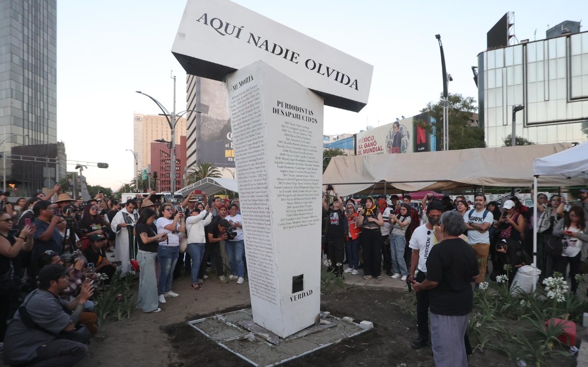El antimonumento que recuerda a los periodistas asesinados y desaparecidos en México El antimonumento que recuerda a los periodistas asesinados y desaparecidos en México