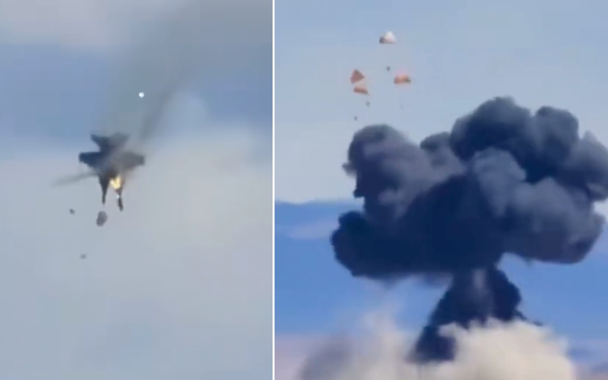 Chocan aviones militares en pleno vuelo durante espectáculo en Idaho
