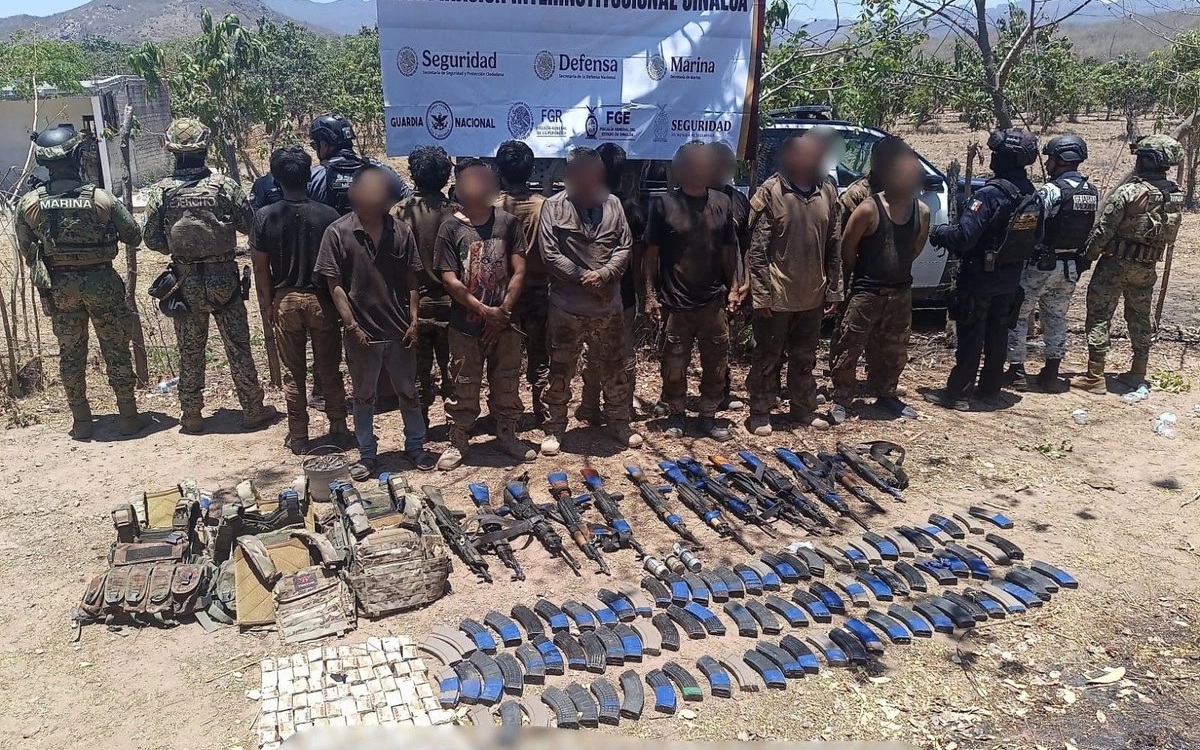 Golpe a ‘Los Chapitos’ ; caen 13 en Sinaloa