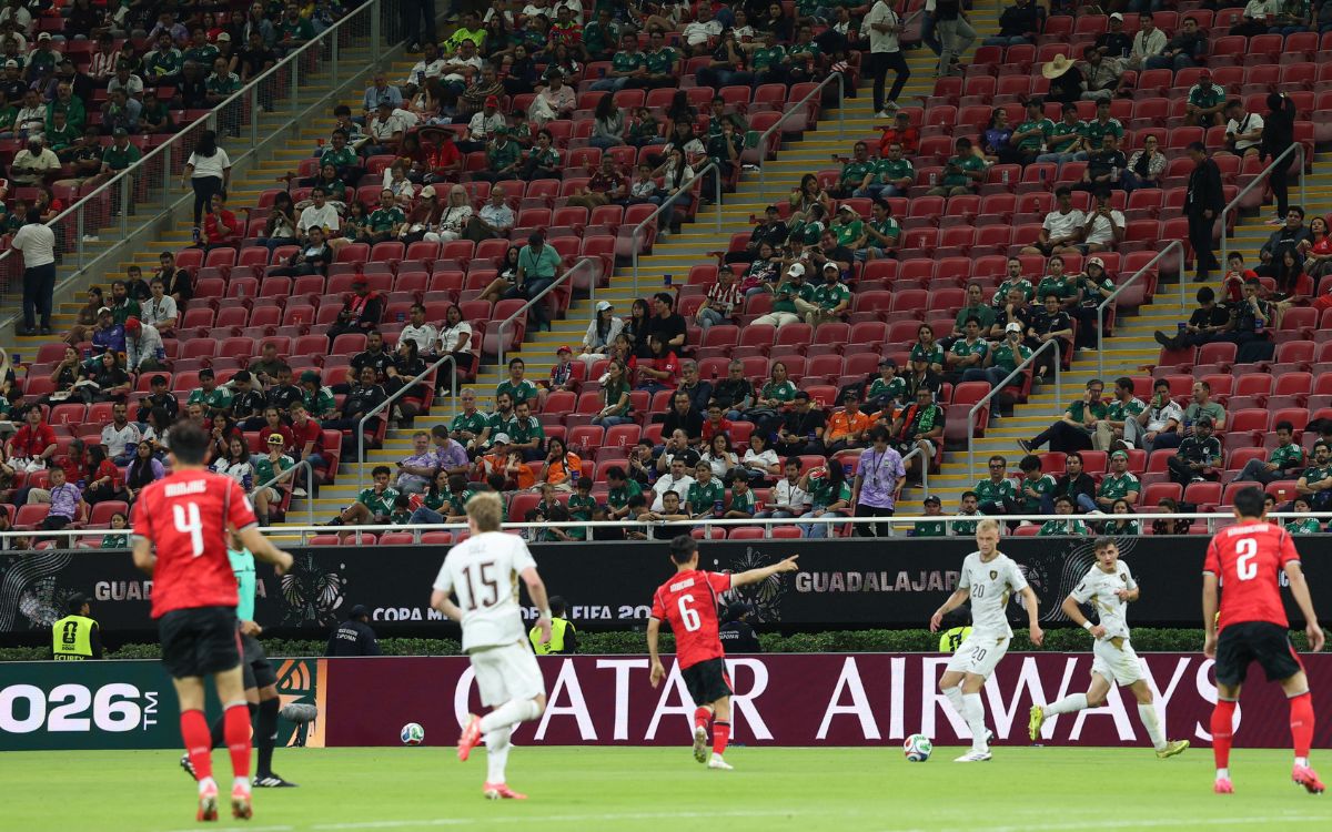 Fifa niega falta de asistencia en Estadio GDL pese a imágenes del partido Corea del Sur-Chequia Fifa niega falta de asistencia en Estadio GDL pese a imágenes del partido Corea del Sur-Chequia