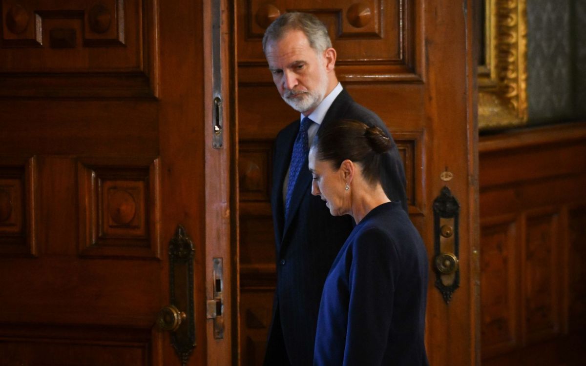 Sheinbaum welcomes King Philip VI in National Palace
