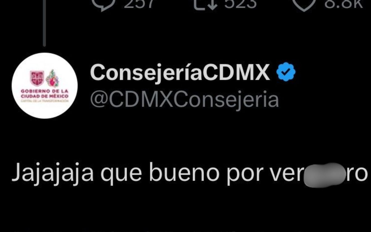Tras grosera publicación, Consejería CDMX asegura 