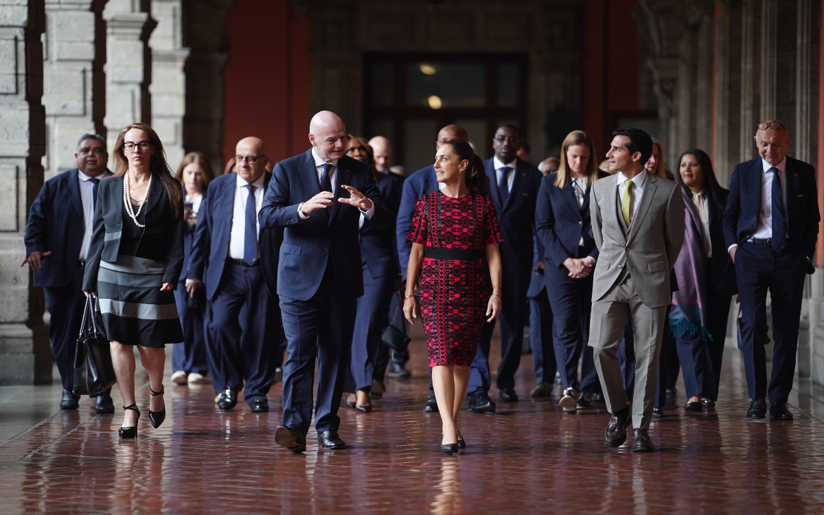 Mundial 2026: Recibe Sheinbaum a Infantino en víspera de arr