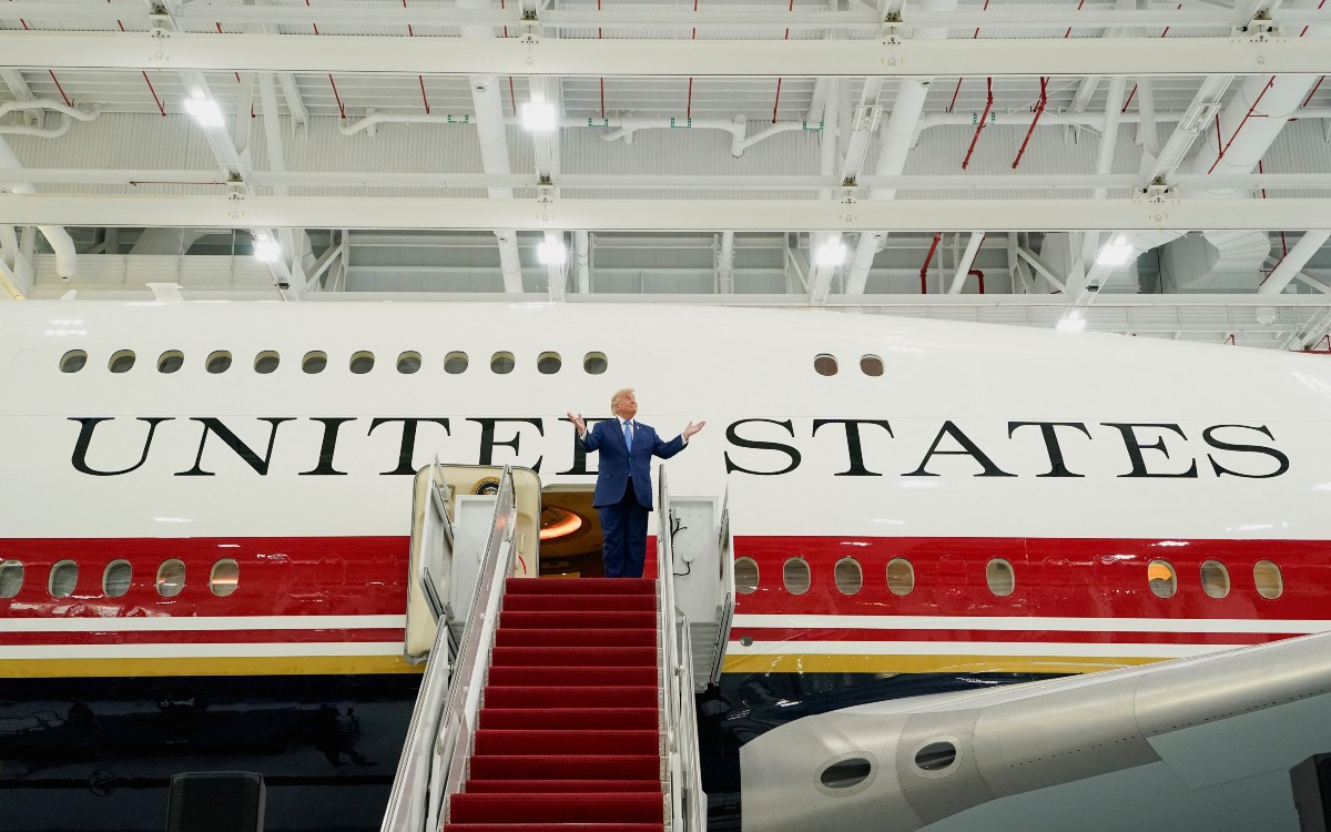 Trump entrena Air Force One… es un regalo de Qatar Trump entrena Air Force One… es un regalo de Qatar