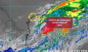 Potencial ciclón tropical Uno se mantiene en el noroeste del Golfo de México