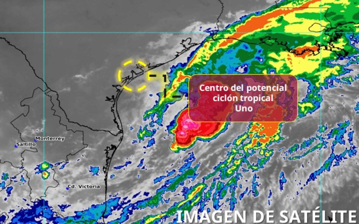 Potencial ciclón tropical Uno se mantiene en el noroeste del Golfo de México Potencial ciclón tropical Uno se mantiene en el noroeste del Golfo de México