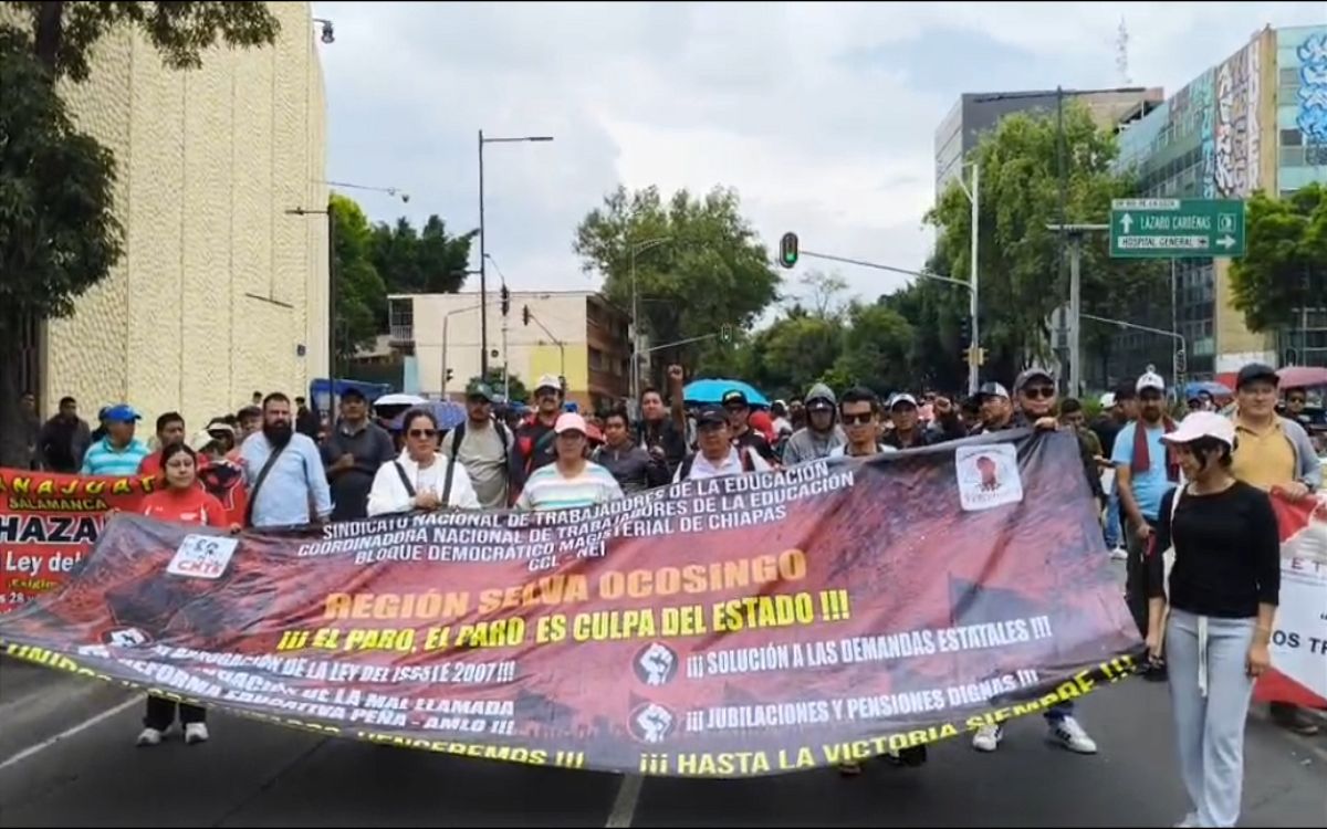 Chiapas | CNTE toma Pemex y paraliza 95% de escuel