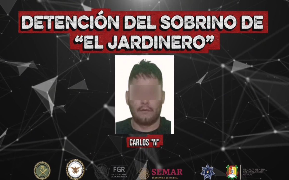 Cae con arsenal sobrino de 'El jardinero' Cae con arsenal sobrino de 'El jardinero'