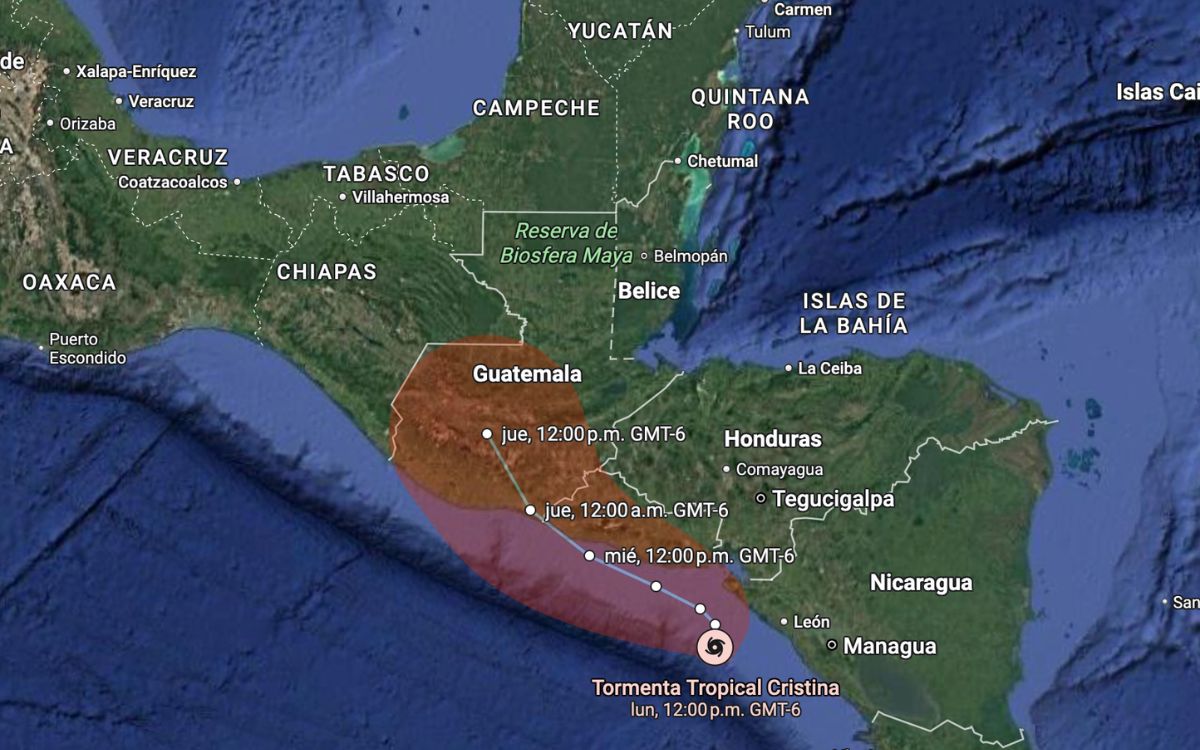 Depresión tropical Tres-E evoluciona a tormenta Cr