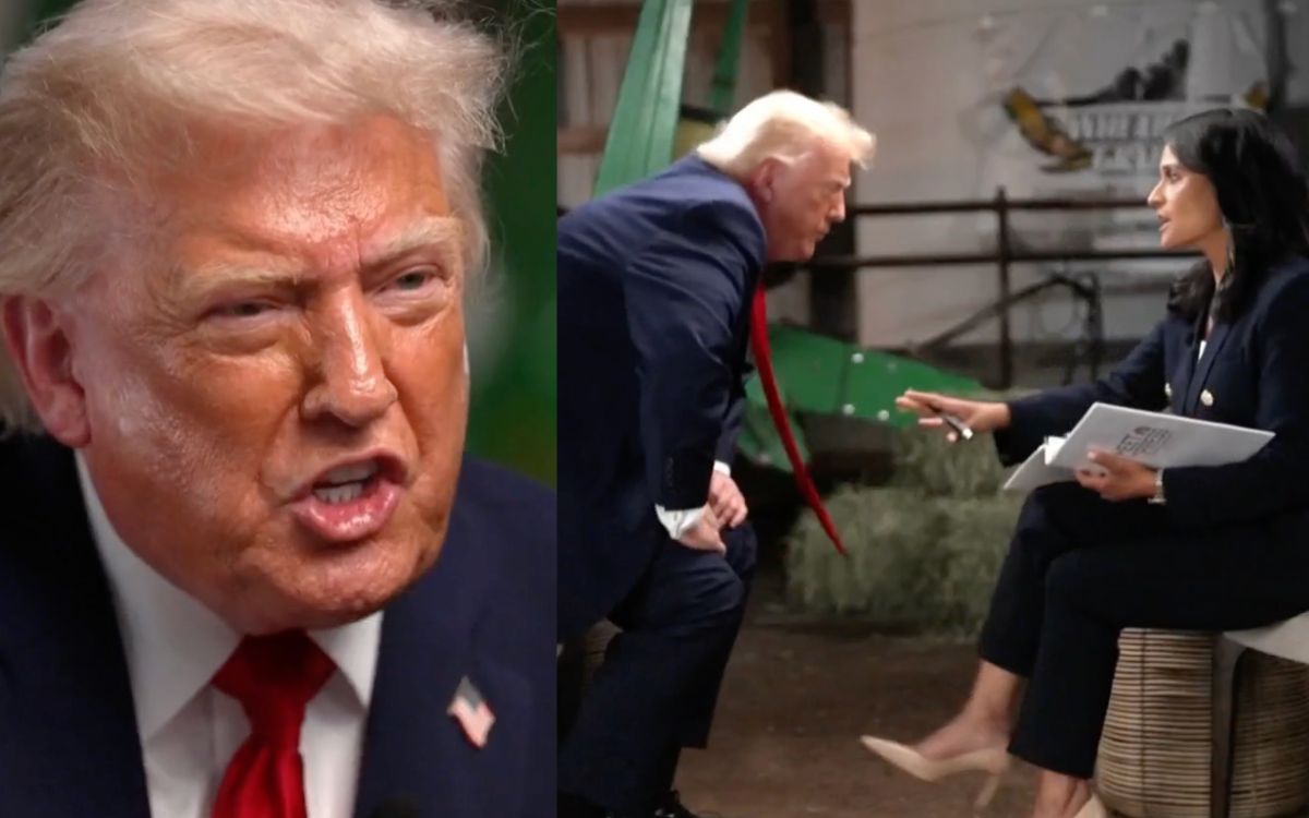Trump abandona entrevista e insulta a periodista tras ser cu
