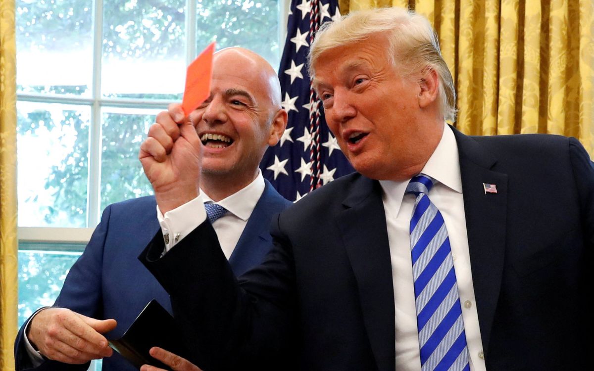 Trump vuelve a demostrar que EE.UU. pasa primero, incluso en el futbol Trump vuelve a demostrar que EE.UU. pasa primero, incluso en el futbol