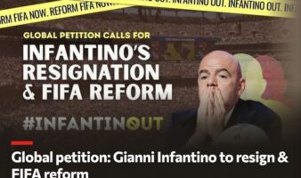 Aficionados de todo el mundo piden la dimisión de Infantino: 'el futbol pertenece a las personas que llenan los estadios'