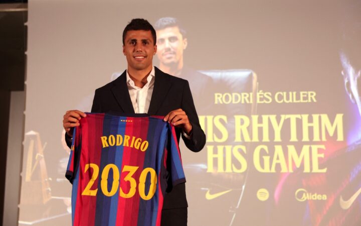 El FC Barcelona hace oficial el fichaje de Rodri hasta 2030 El FC Barcelona hace oficial el fichaje de Rodri hasta 2030