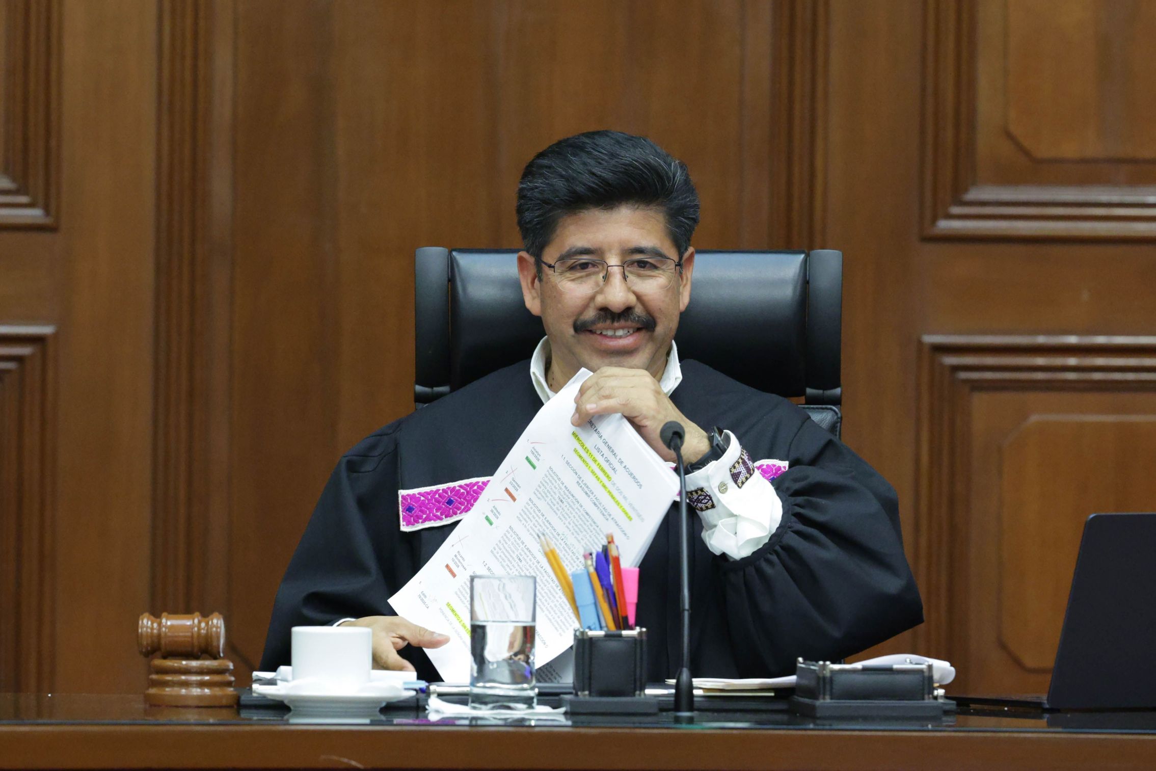 El ministro presidente Hugo Aguilar Ortiz Fotografía: Comunicación Social SCJN