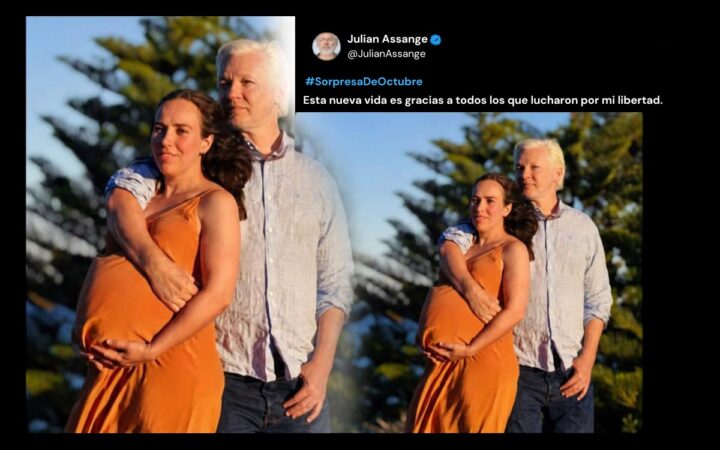 Julian Assange, fundador de WikiLeaks, será padre por cuarta vez a los 55 años Julian Assange, fundador de WikiLeaks, será padre por cuarta vez a los 55 años