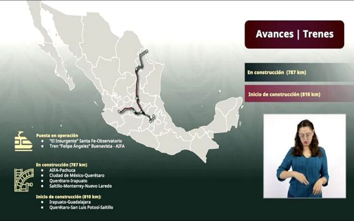 México construirá 2 mil 400 km de vías ferroviarias en este sexenio México construirá 2 mil 400 km de vías ferroviarias en este sexenio