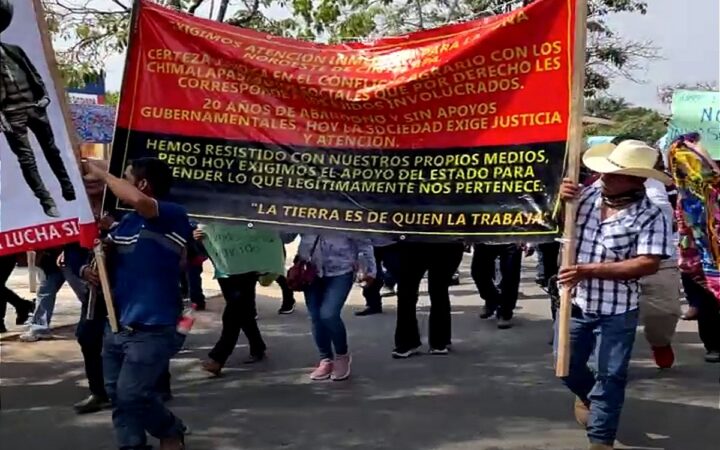 CEDH advierte riesgo de desalojo en disputa territorial entre Chiapas y Oaxaca CEDH advierte riesgo de desalojo en disputa territorial entre Chiapas y Oaxaca