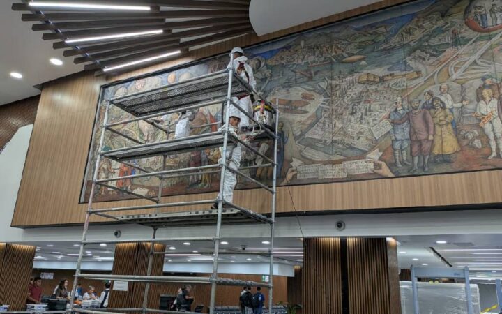 Inician los trabajos de conservación de mural de Juan O'Gorman Inician los trabajos de conservación de mural de Juan O'Gorman
